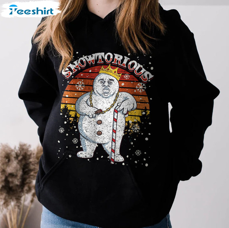 Snowtorious Christmas Shirt, Funny Christmas Sweater Unisex Hoodie