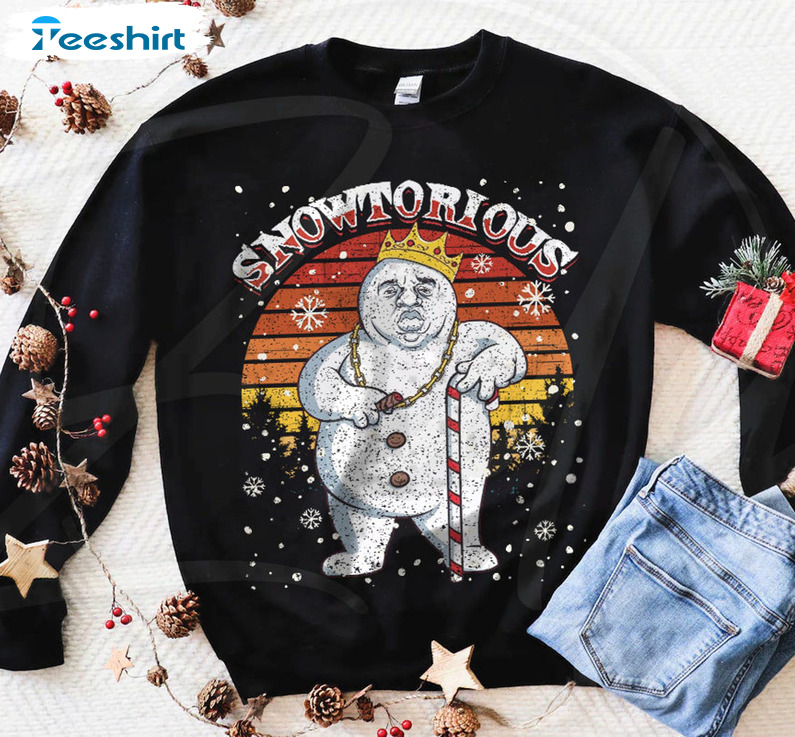 Snowtorious Christmas Shirt, Funny Christmas Sweater Unisex Hoodie