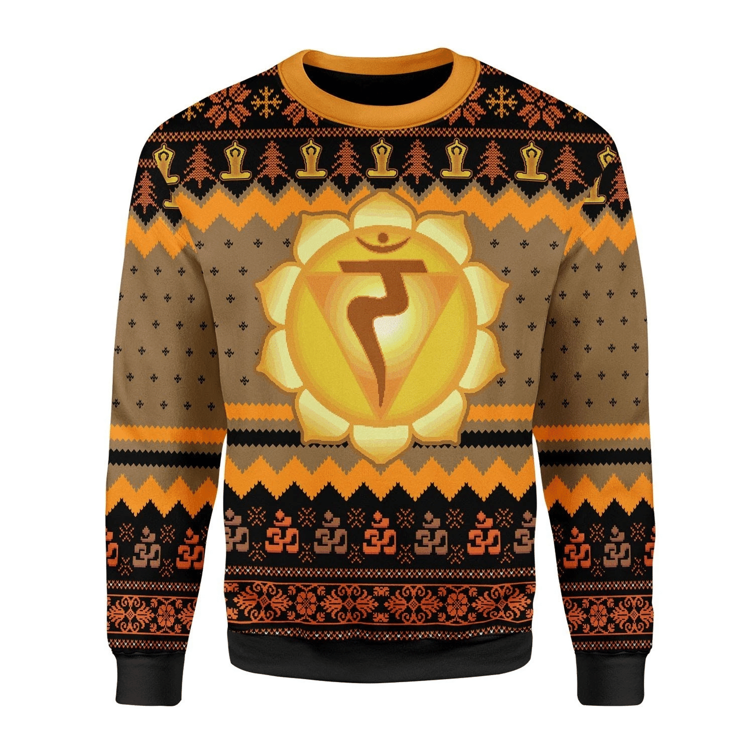 Solar Plexus Chakra Ugly Christmas Sweater | For Men & Women | Adult | US3687- Best Christmas Gifts 2023