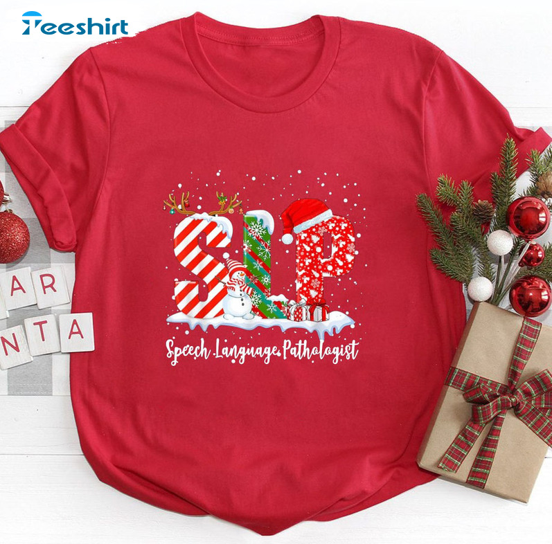 Speech Language Pathologist Christmas Sweatshirt, Unisex Hoodie