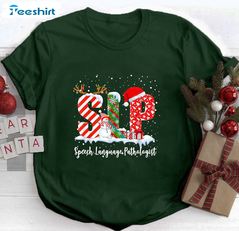 Speech Language Pathologist Christmas Sweatshirt, Unisex Hoodie