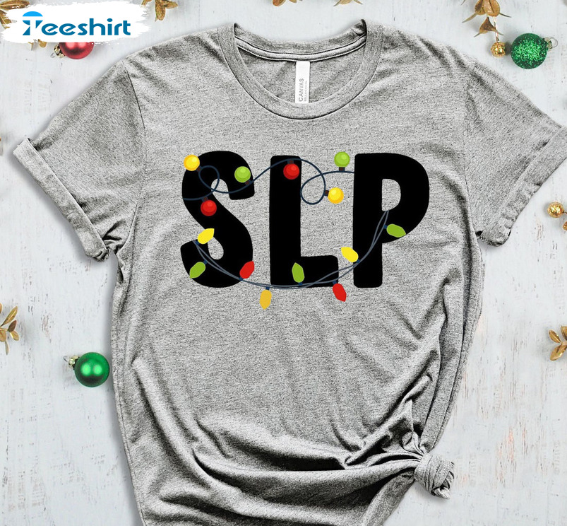 Speech Language Pathologist Shirt, Slp Christmas Unisex Hoodie Crewneck