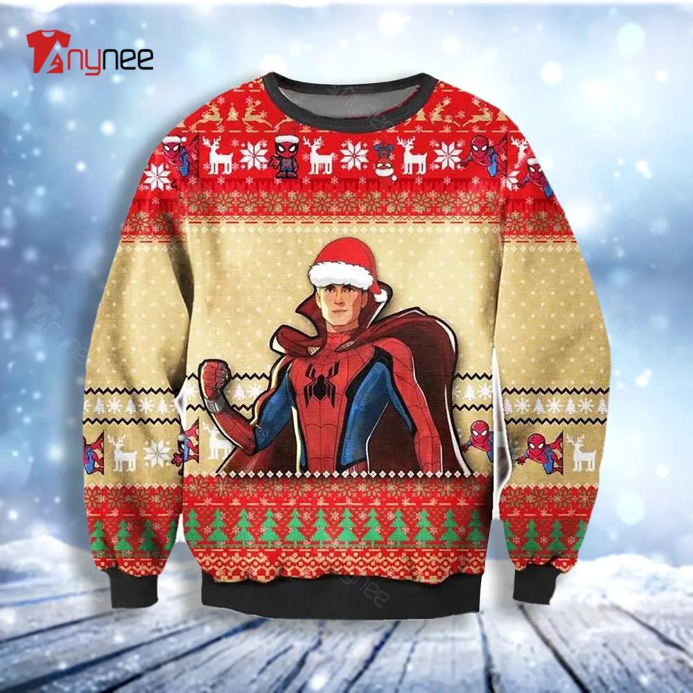 Spider Man Ugly Christmas Sweater- Best Christmas Gifts 2023