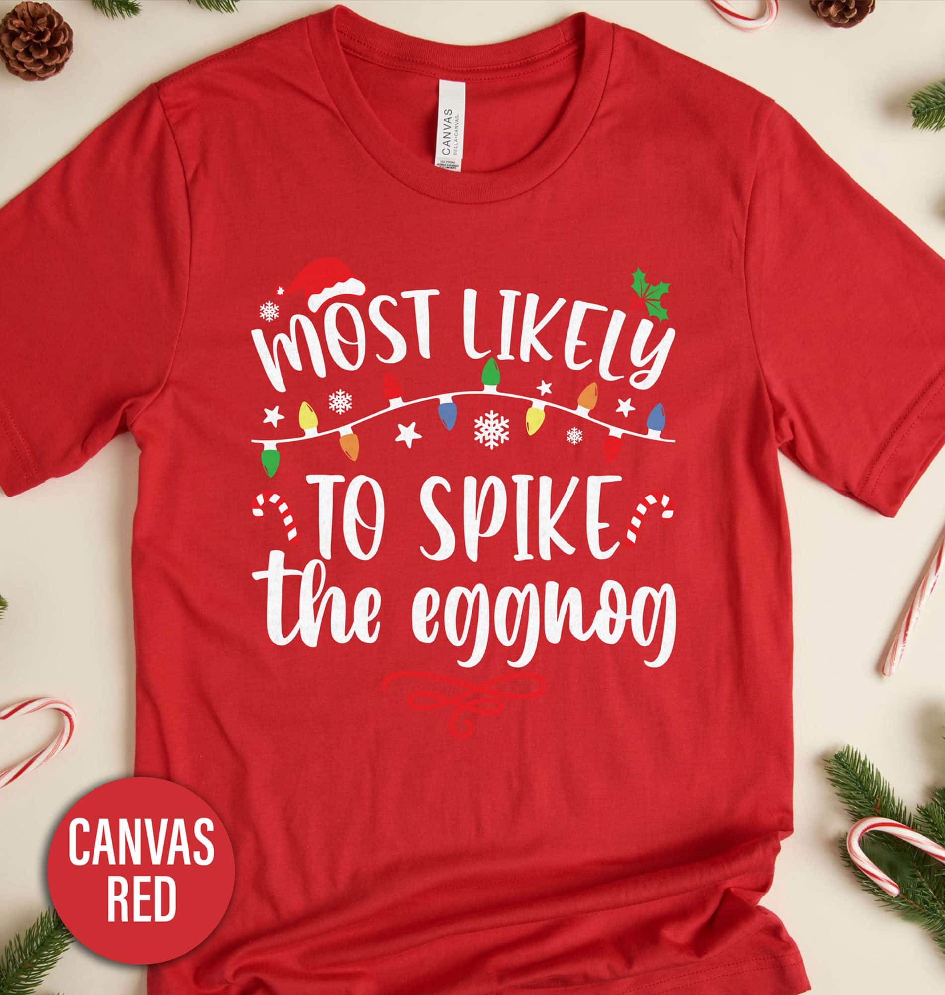 “Spike the Eggnog” Festive Shirt