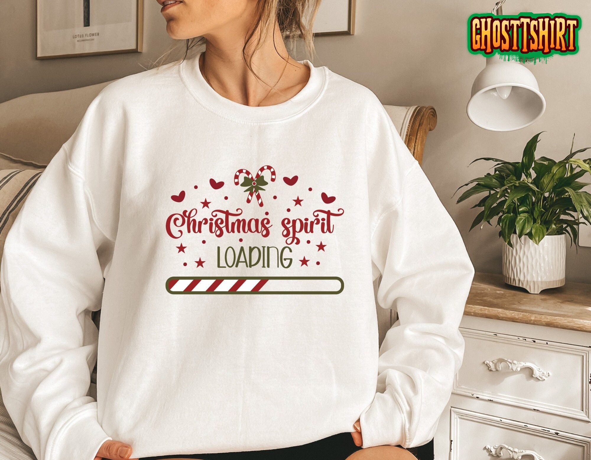 Spirit Loading Funny Christmas Sweatshirt