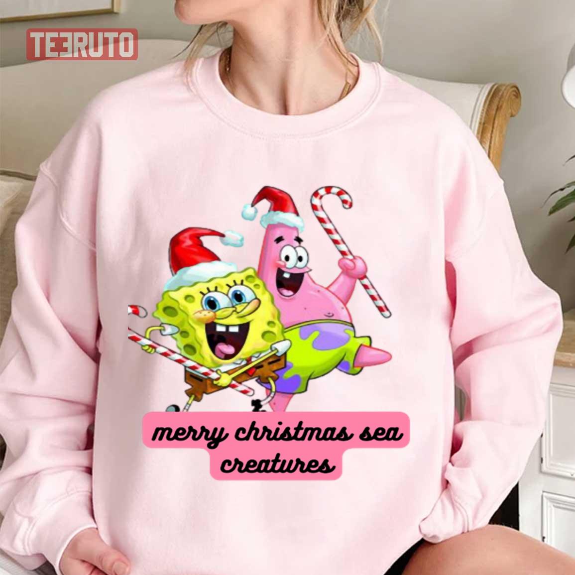 Spongebob At Christmas Halloween Unisex T-Shirt