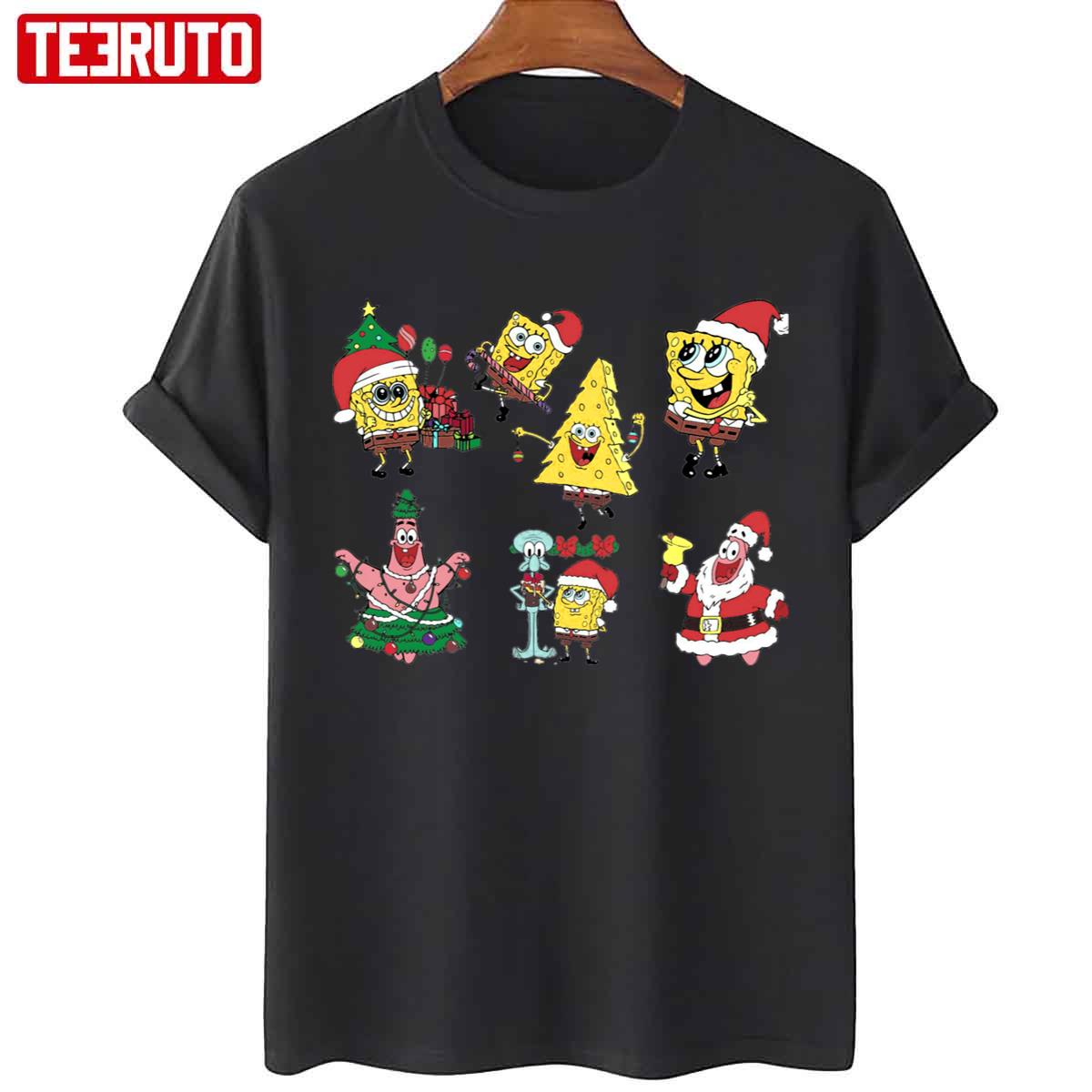 Spongebob Christmas Pack Halloween Unisex T-Shirt