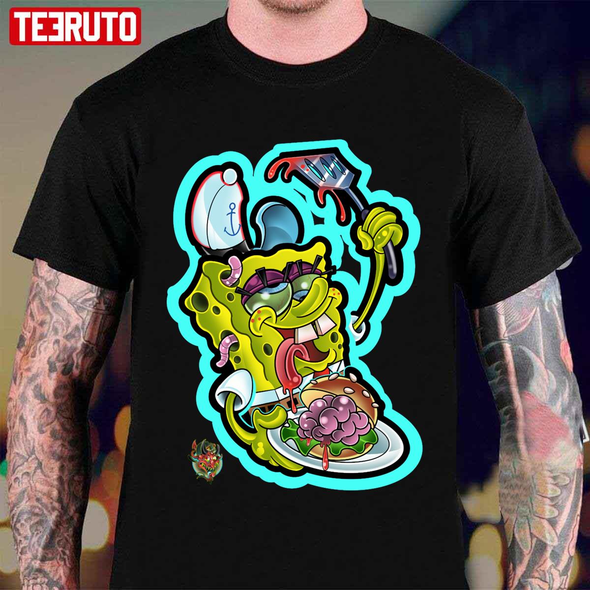 Spongebob Zombie Halloween Unisex T-Shirt