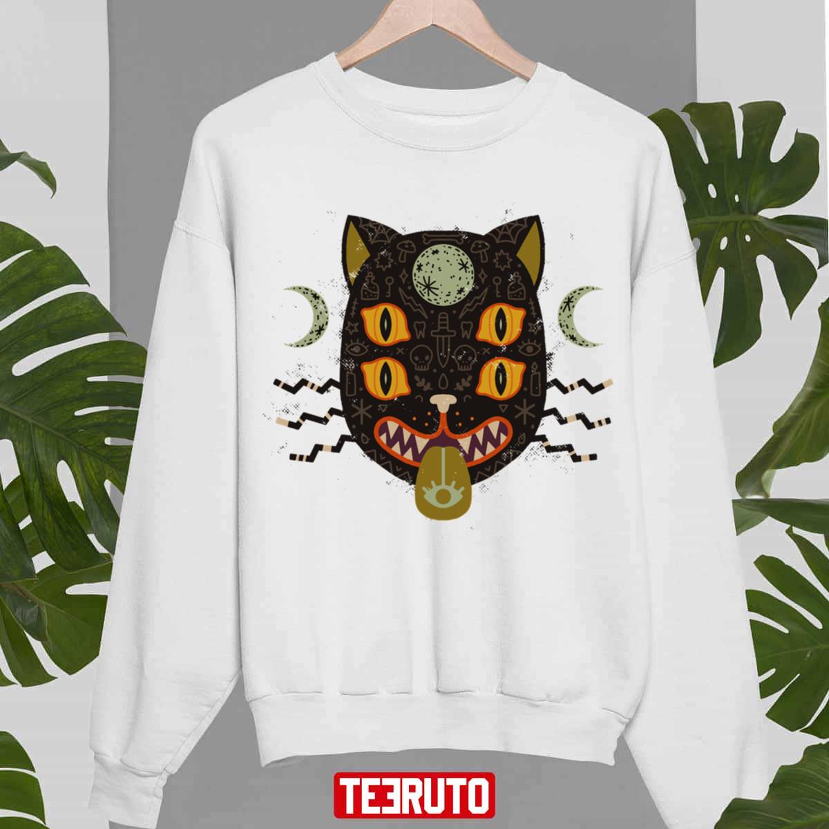 Spooky Cat Halloween Unisex Sweatshirt