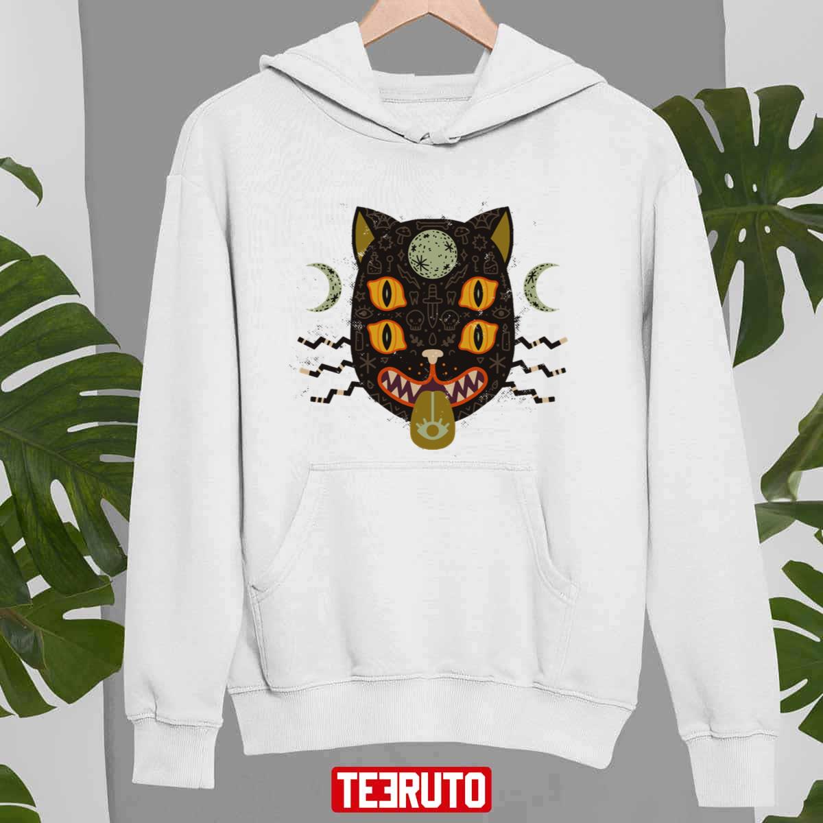 Spooky Cat Halloween Unisex Sweatshirt