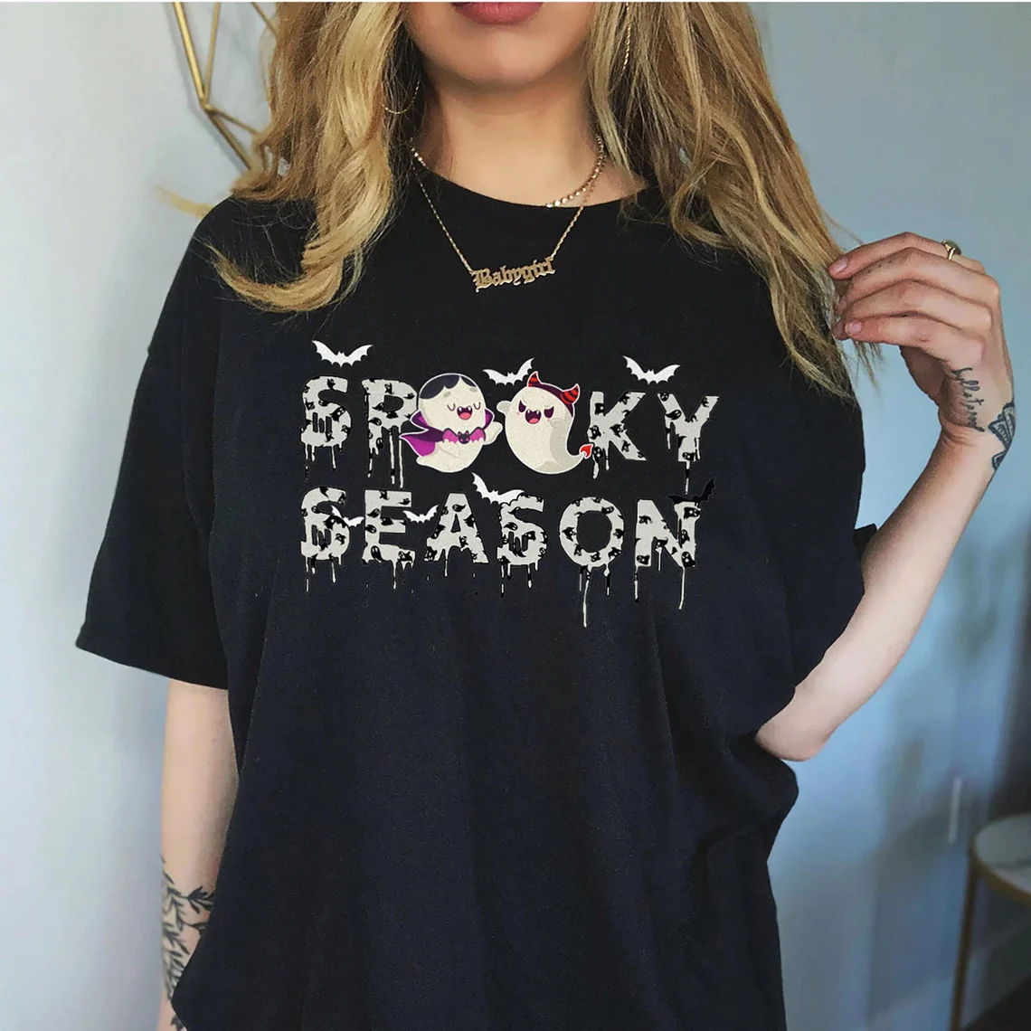 Spooky Season Ghost Halloween T-Shirt