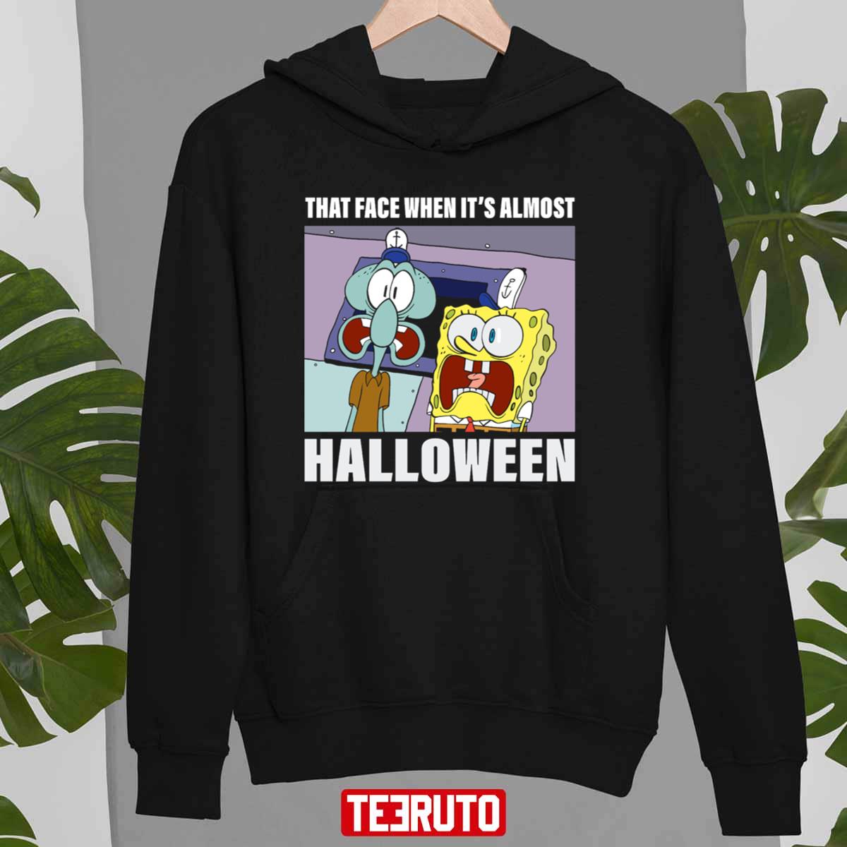 Squidward That Face When Halloween Spongebob Unisex Sweatshirt