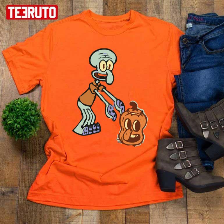 Squidward’s Pumpkin Halloween Unisex T-Shirt