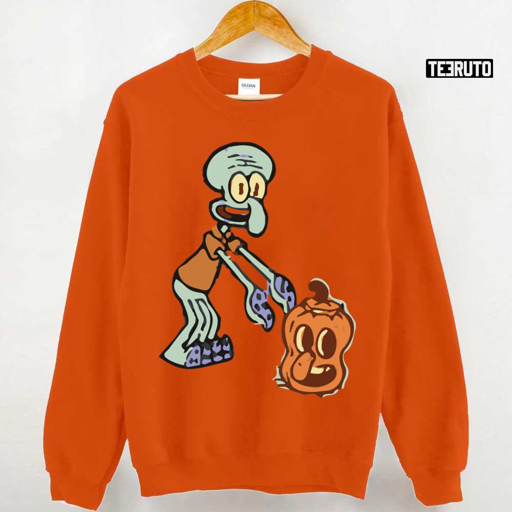 Squidward’s Pumpkin Halloween Unisex T-Shirt