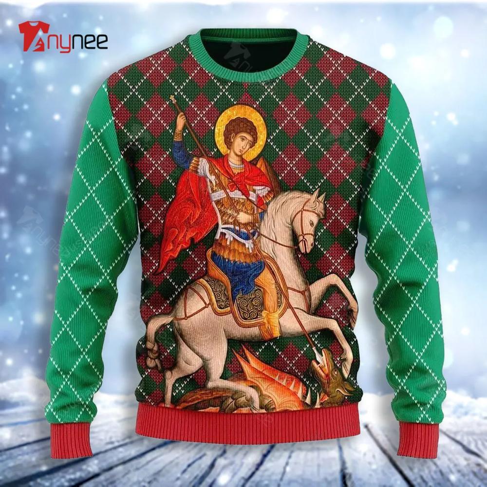 St. George Ugly Christmas Sweater- Best Christmas Gifts 2023