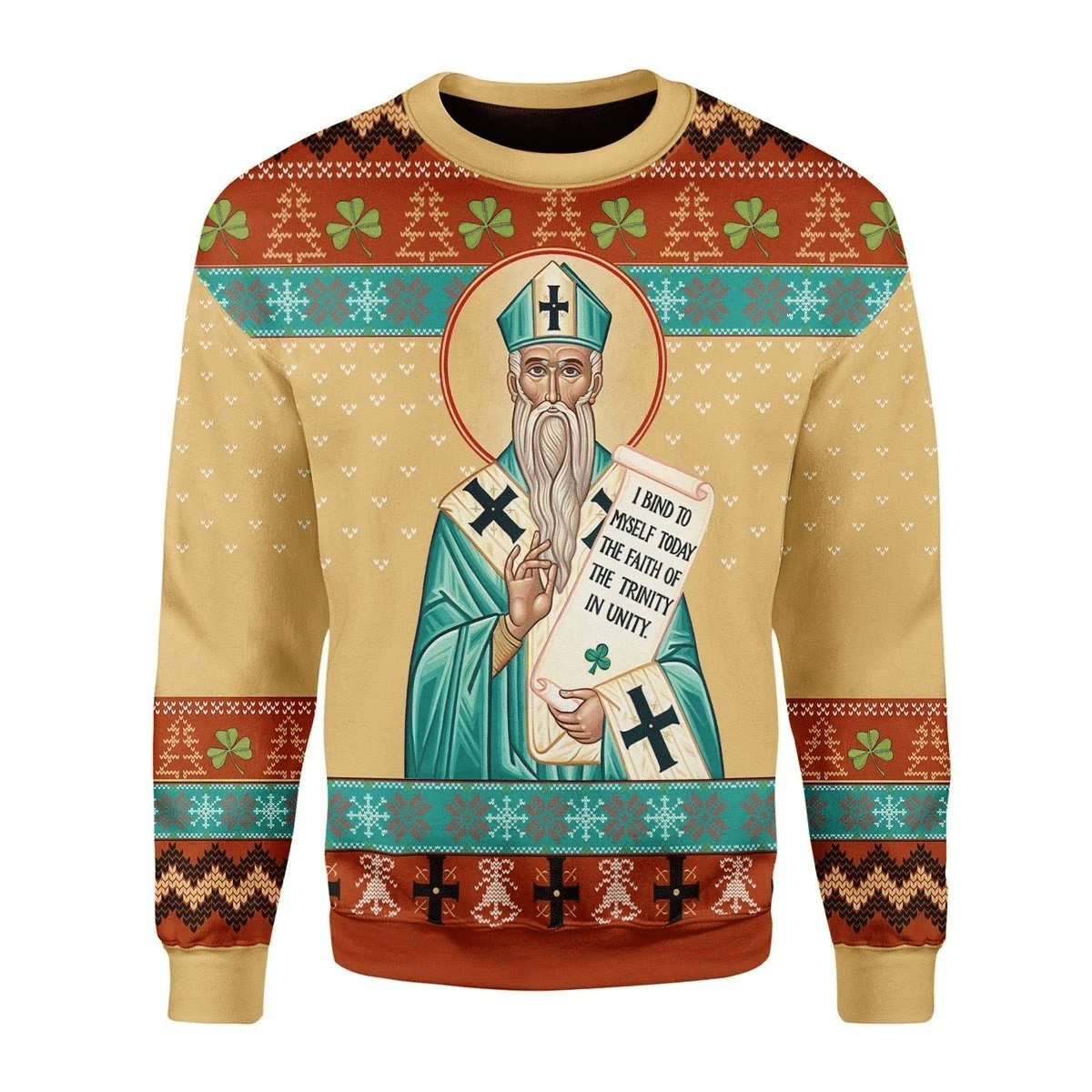 St. Patrick Ugly Christmas Sweater | For Men & Women | Adult | US3462- Best Christmas Gifts 2023