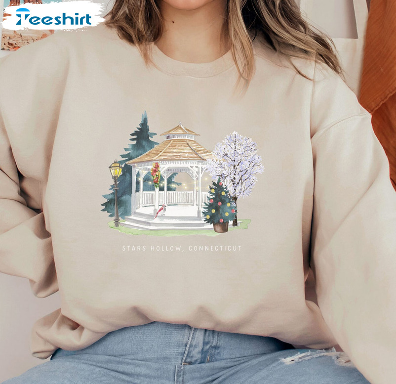 Star Hollow Connecticut Shirt, Winter Christmas Unisex Hoodie Tee Tops