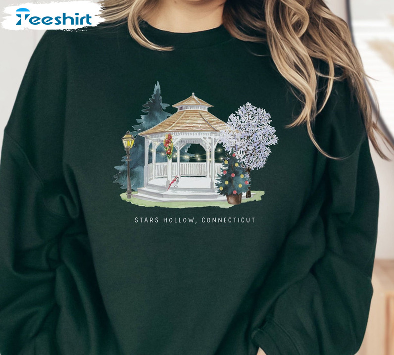 Star Hollow Connecticut Shirt, Winter Christmas Unisex Hoodie Tee Tops