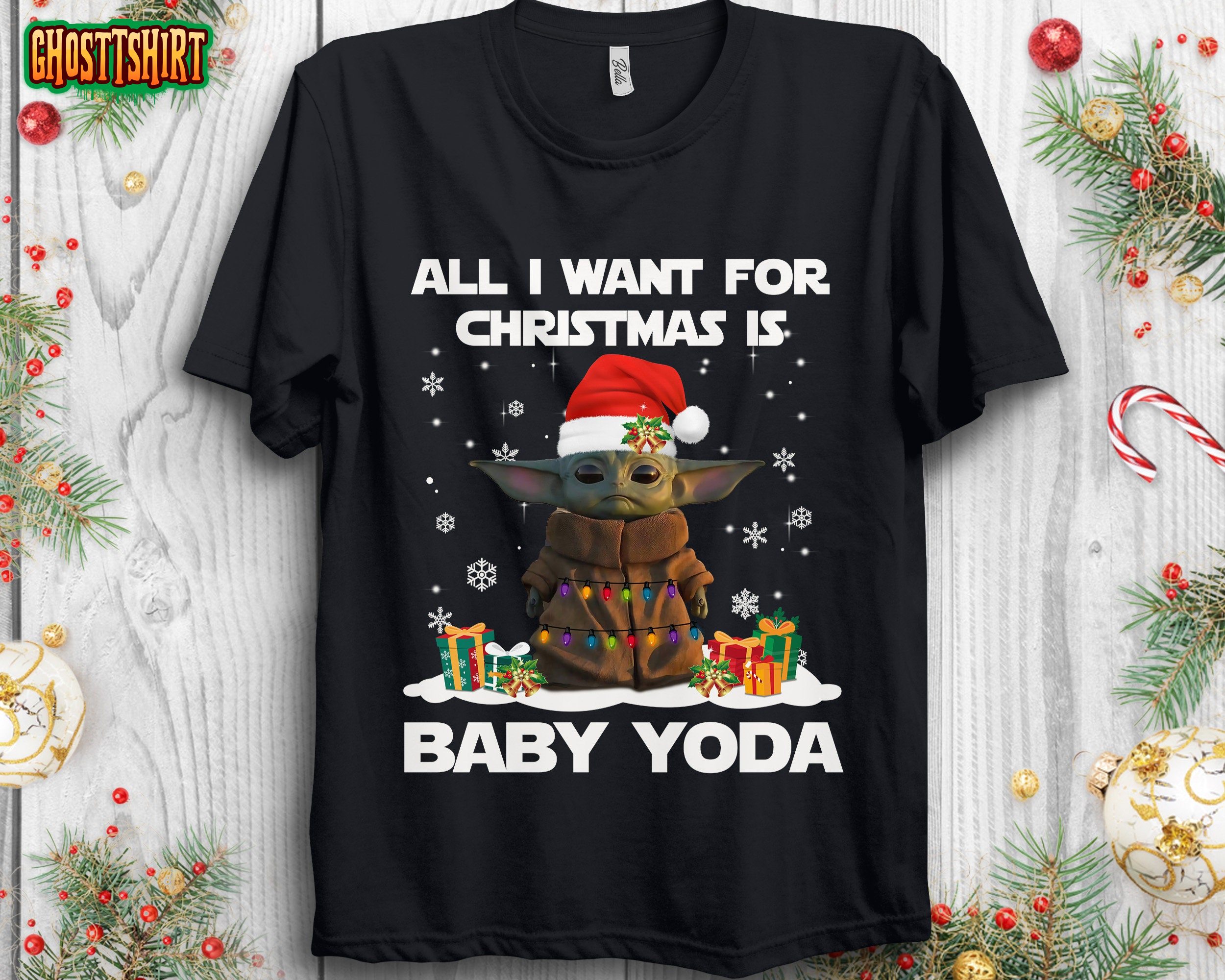 Star Wars Baby Yoda The Child All I Want For Christmas Sweatshirt