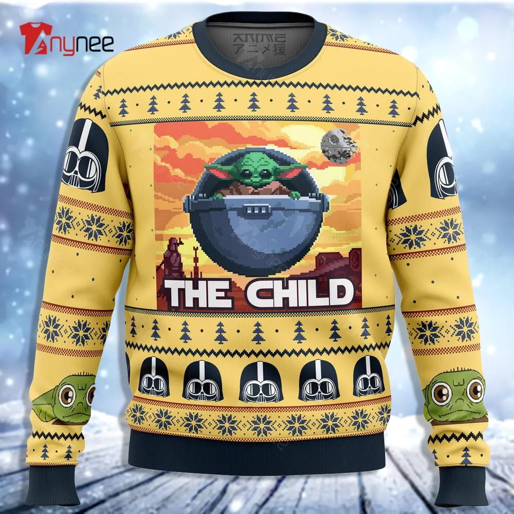 Star Wars Baby Yoda The Child Mandalorion Ugly Christmas Sweater- Best Christmas Gifts 2023