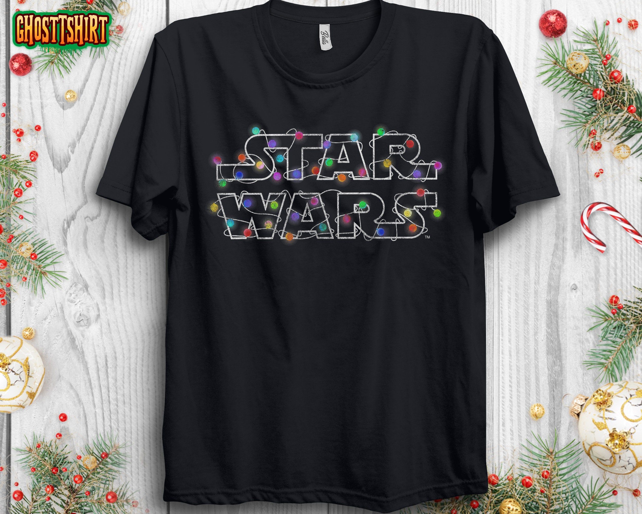 Star Wars Christmas Lights Logo Sweatshirt