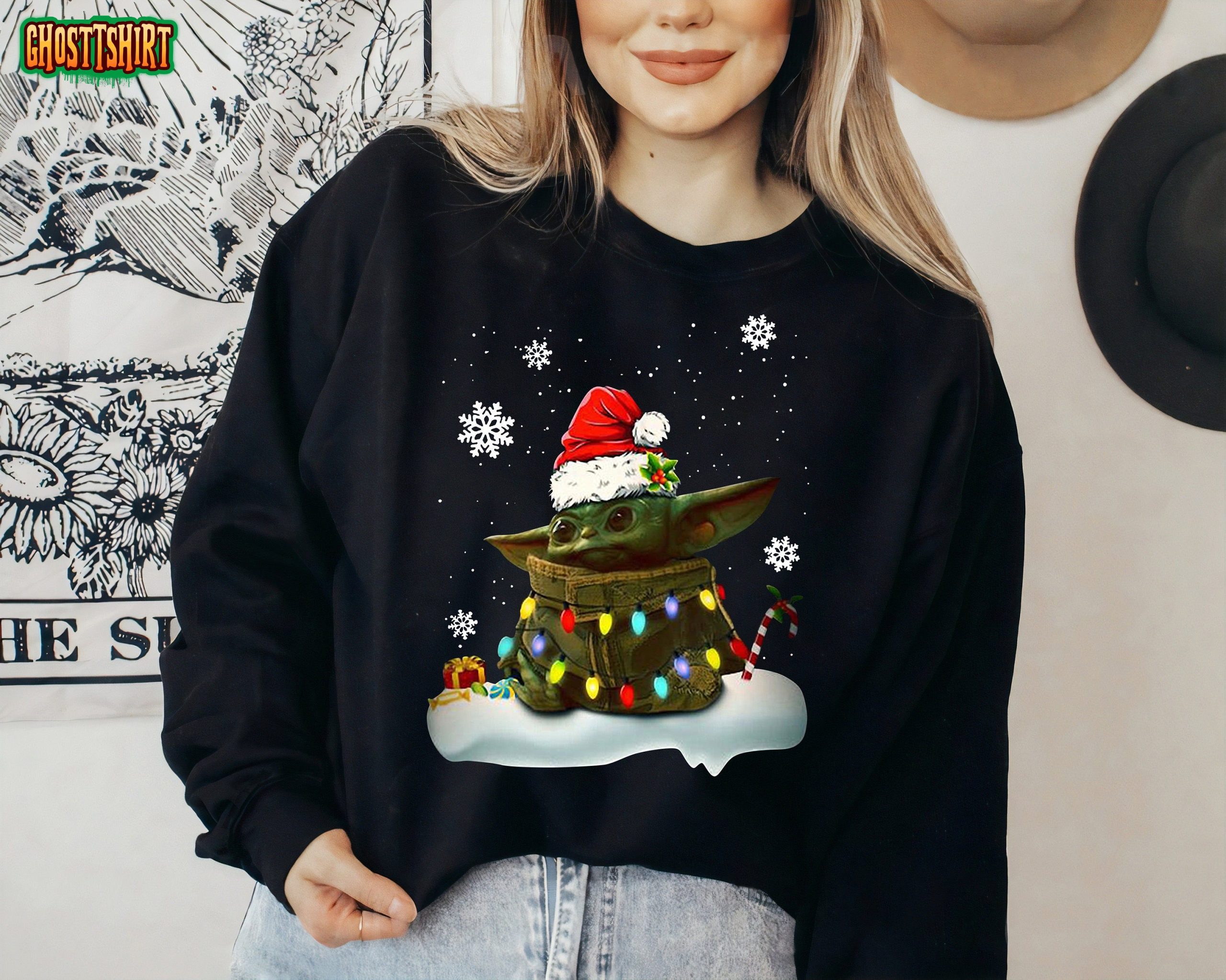 Star Wars Christmas Santa Baby Yoda Sweatshirt