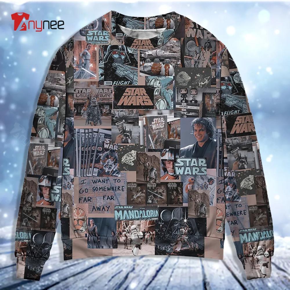 Star Wars Comic Fan Collection Style Ugly Christmas Sweater- Best Christmas Gifts 2023