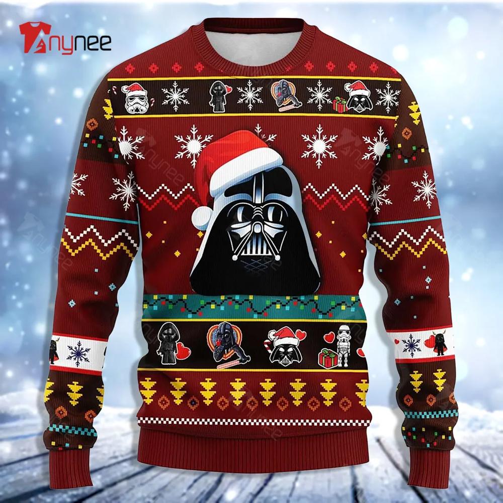 Star Wars Dark Vader Lover Gift Ugly Christmas Sweater- Best Christmas Gifts 2023