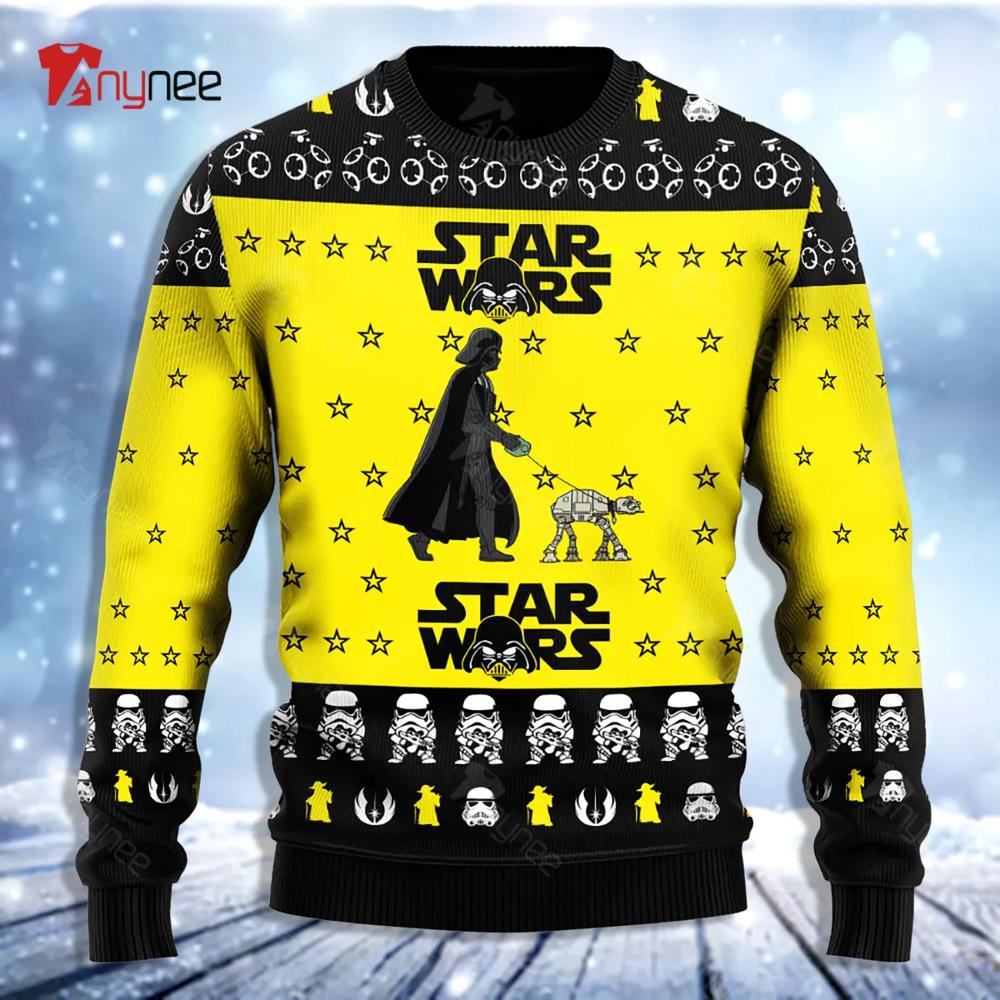 Star Wars Darth Vader & Stormtrooper Ugly Christmas Sweater- Best Christmas Gifts 2023