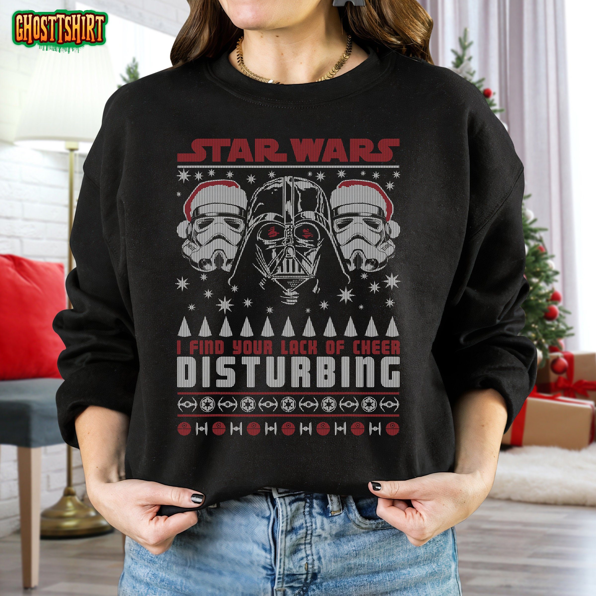 Star Wars Darth Vader Lack Of Cheer Ugly Christmas Sweatshirt