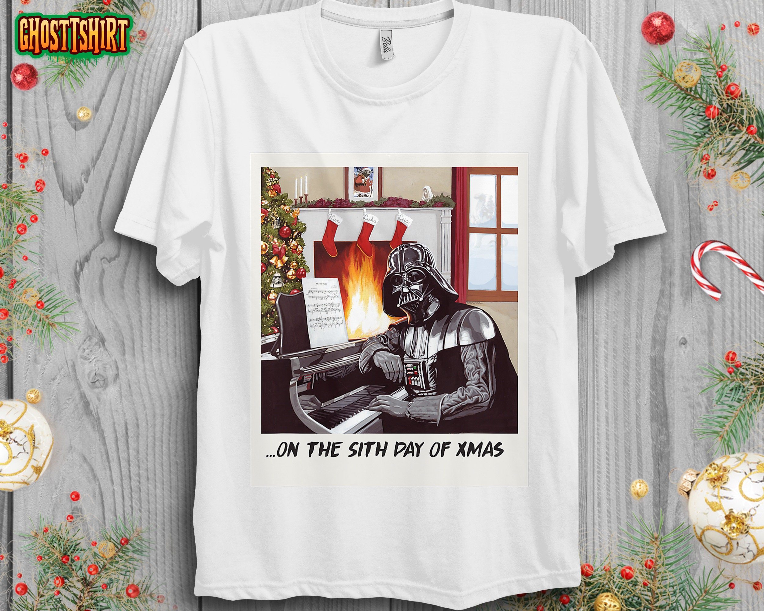 Star Wars Darth Vader Sith Day of Xmas Holiday T-Shirt