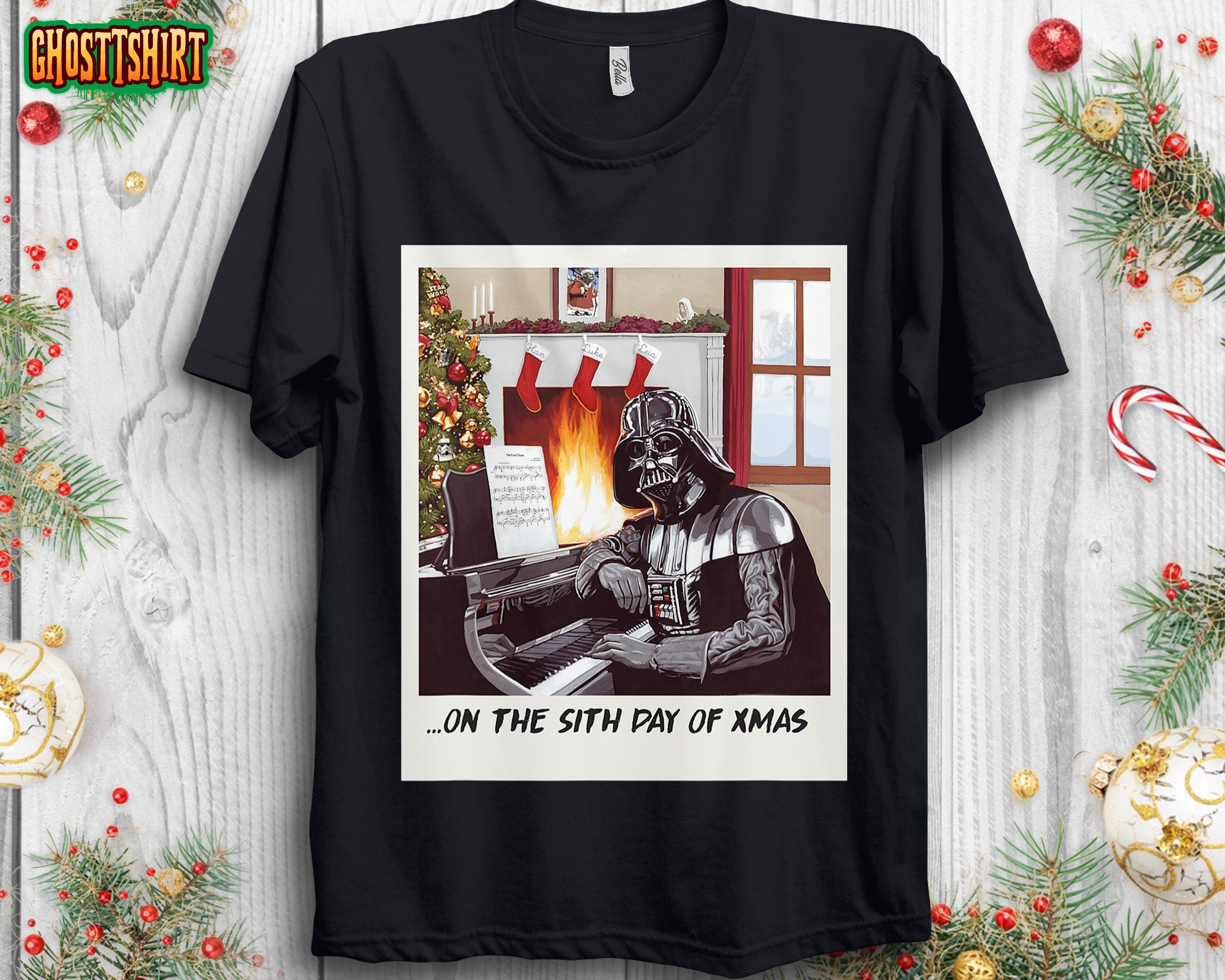 Star Wars Darth Vader Sith Day of Xmas Holiday T-Shirt