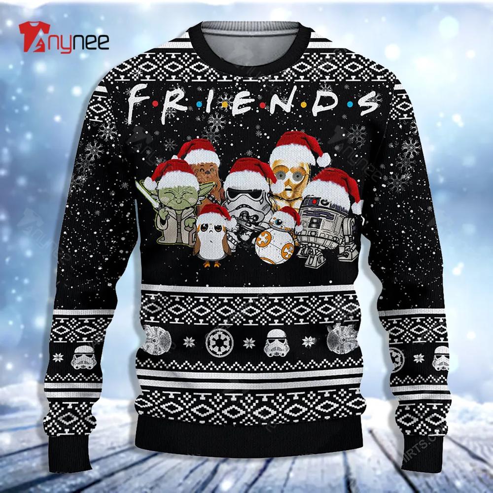 Star Wars Friends Baby Yoda Fan Gift Multiple Styles Ugly Christmas Sweater- Best Christmas Gifts 2023