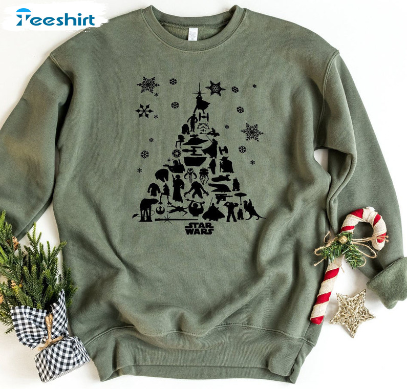 Star Wars Funny Christmas Shirt, Vintage Crewneck Sweatshirt