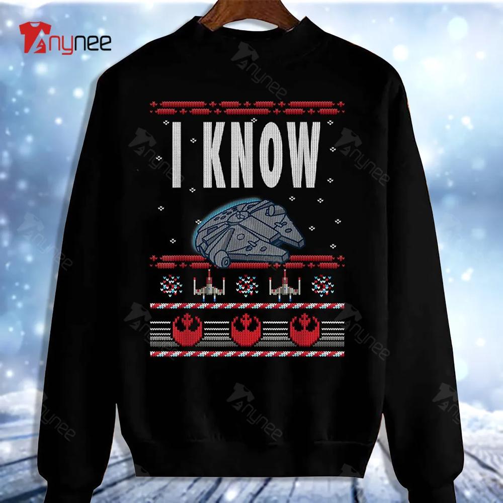 Star Wars I Know Ugly Christmas Sweater- Best Christmas Gifts 2023