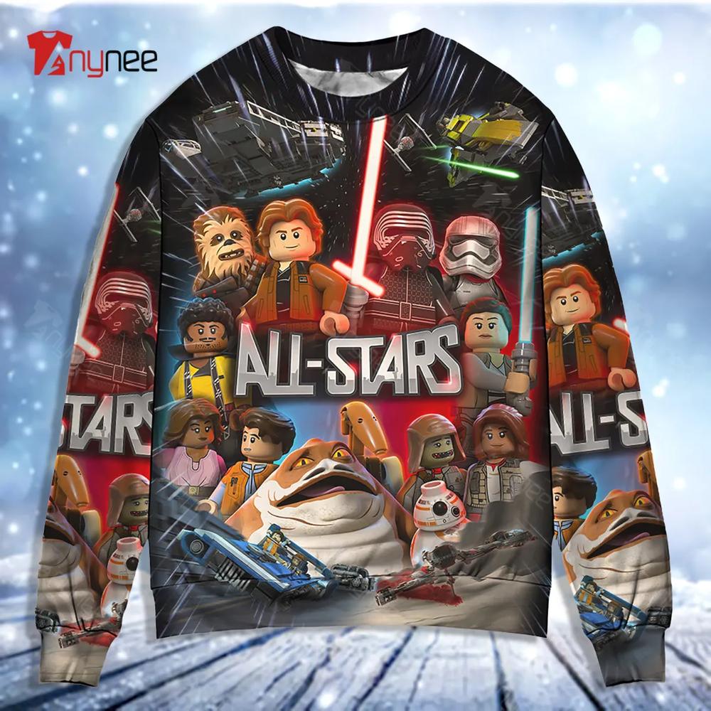 Star Wars Lego All Star Ugly Christmas Sweater- Best Christmas Gifts 2023