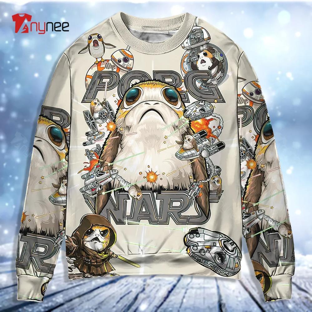 Star Wars Porg So Cute Porg Wars Ugly Christmas Sweater- Best Christmas Gifts 2023