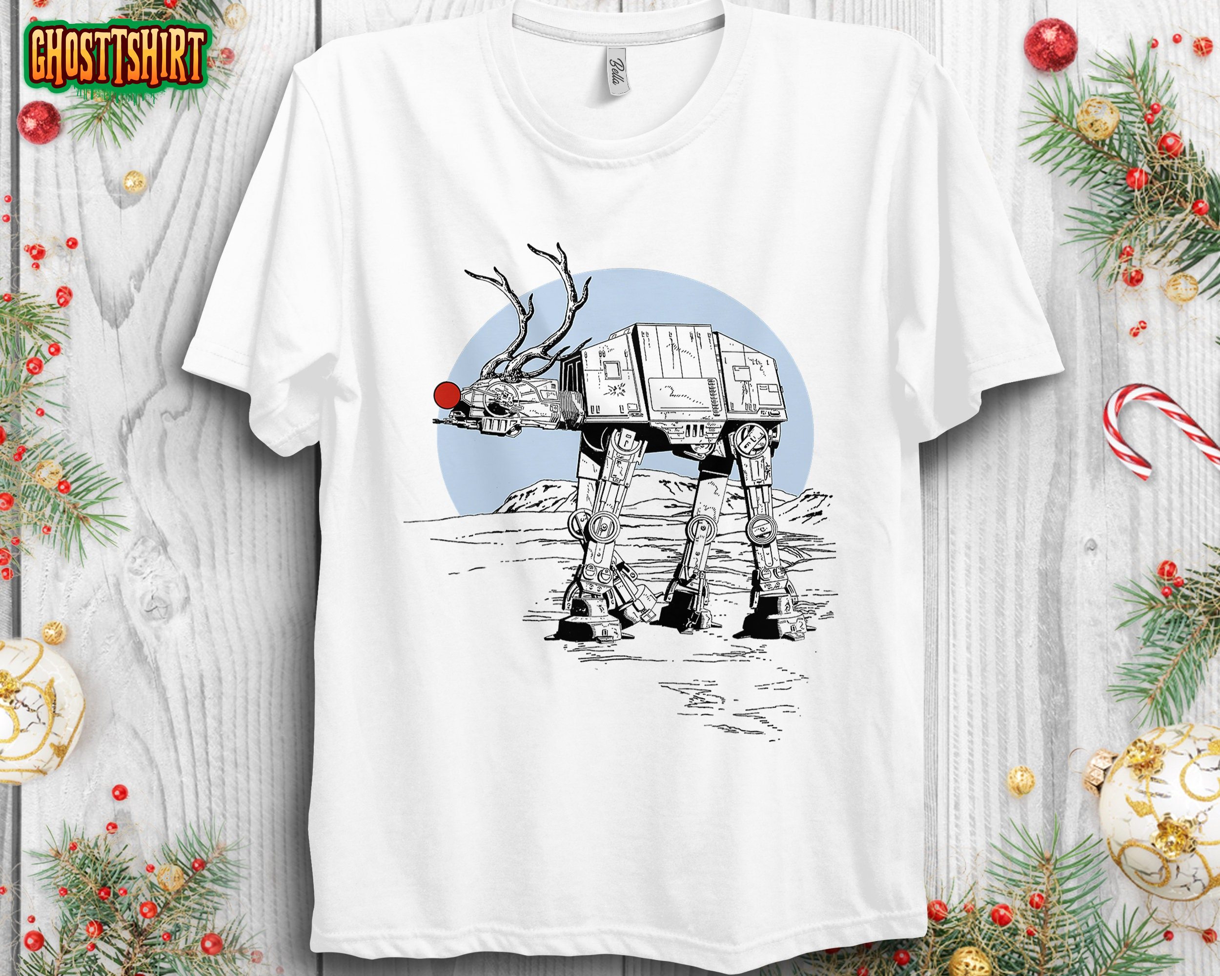 Star Wars Rudolph AT-AT Walker Christmas Graphic Sweatshirt