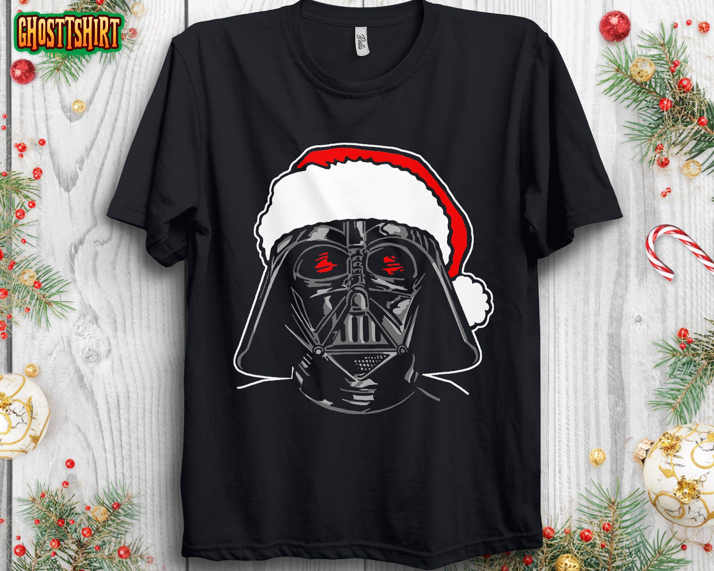 Star Wars Santa Darth Vader Sketch Christmas Graphic Sweatshirt