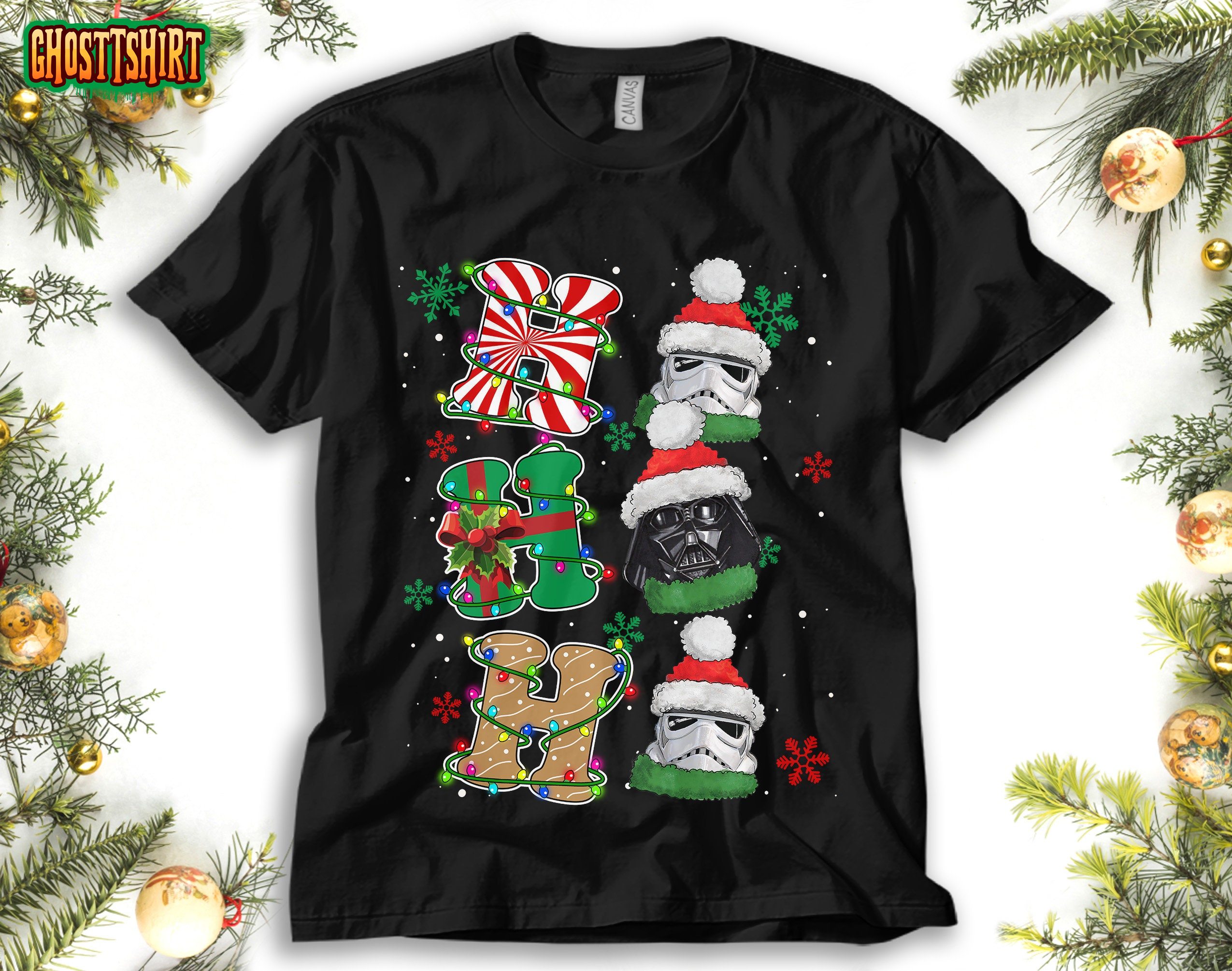 Star Wars Santa Darth Vader Stormtrooper Ho Ho Ho Sweatshirt