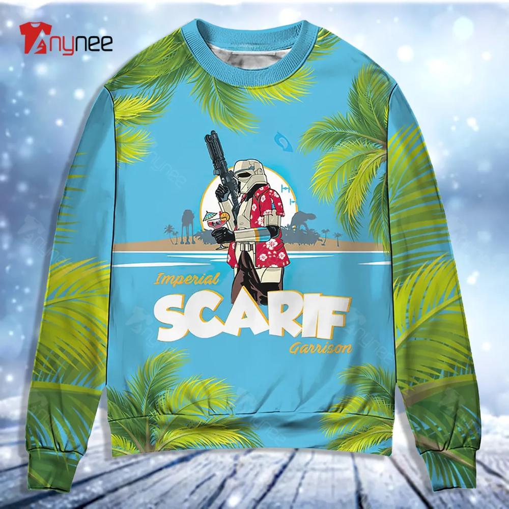 Star Wars Scarif Trooper Ugly Christmas Sweater- Best Christmas Gifts 2023