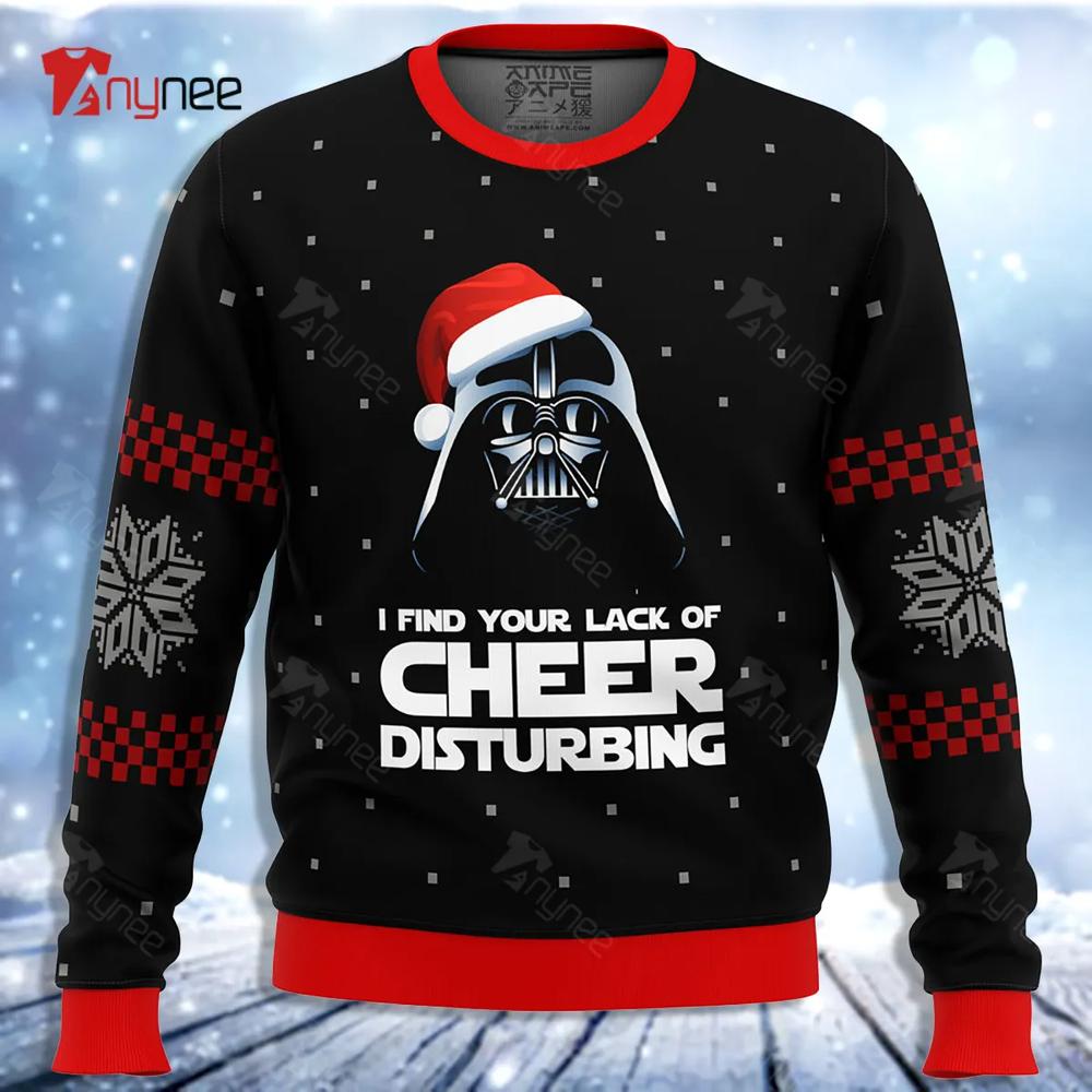 Star Wars Vader Lack Of Cheer Ugly Christmas Sweater- Best Christmas Gifts 2023