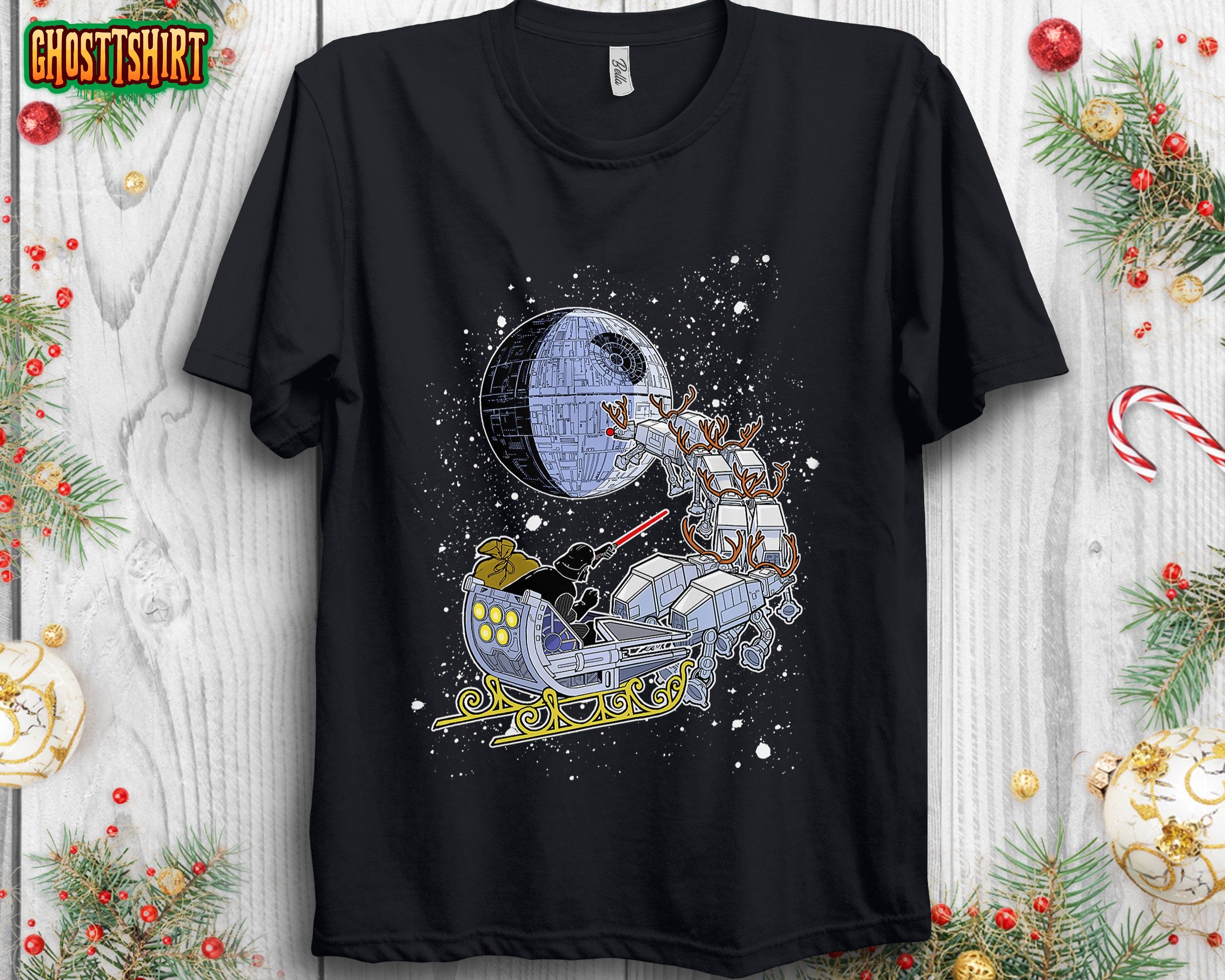 Star Wars Vader Open Sleigh Darth Vader Merry Christmas Sweatshirt