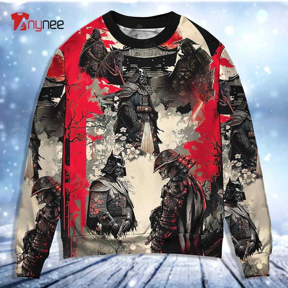 Starwars Darth Vader Samurai Ugly Christmas Sweater- Best Christmas Gifts 2023