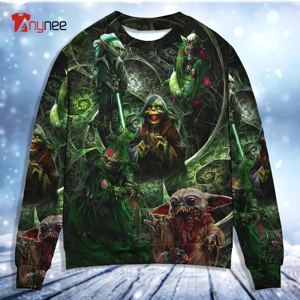 Starwars Yoda Creepy Ugly Christmas Sweater- Best Christmas Gifts 2023