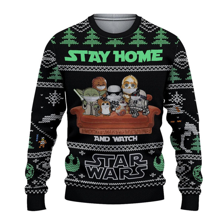 Stay Home Star Wars Ugly Sweater – Best Christmas Gifts 2023