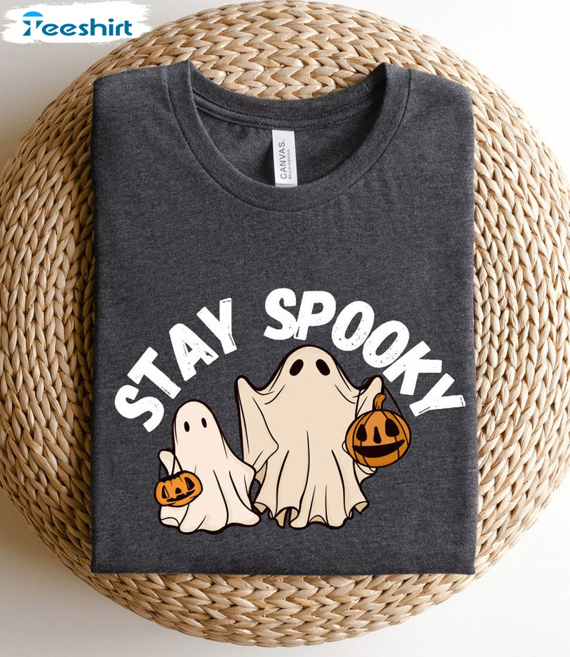 Stay Spooky Cute Shirt, Halloween Long Sleeve Unisex Hoodie