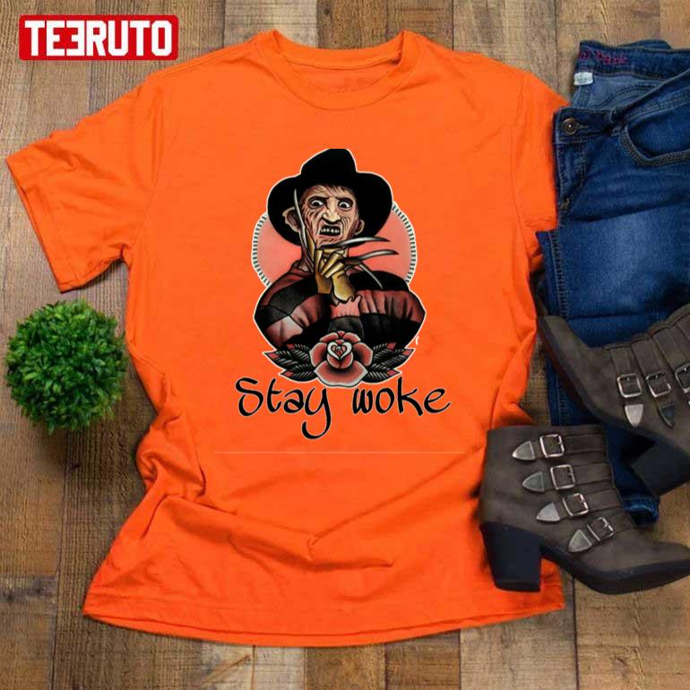 Stay Woke Freddy Krueger Halloween Unisex T-Shirt