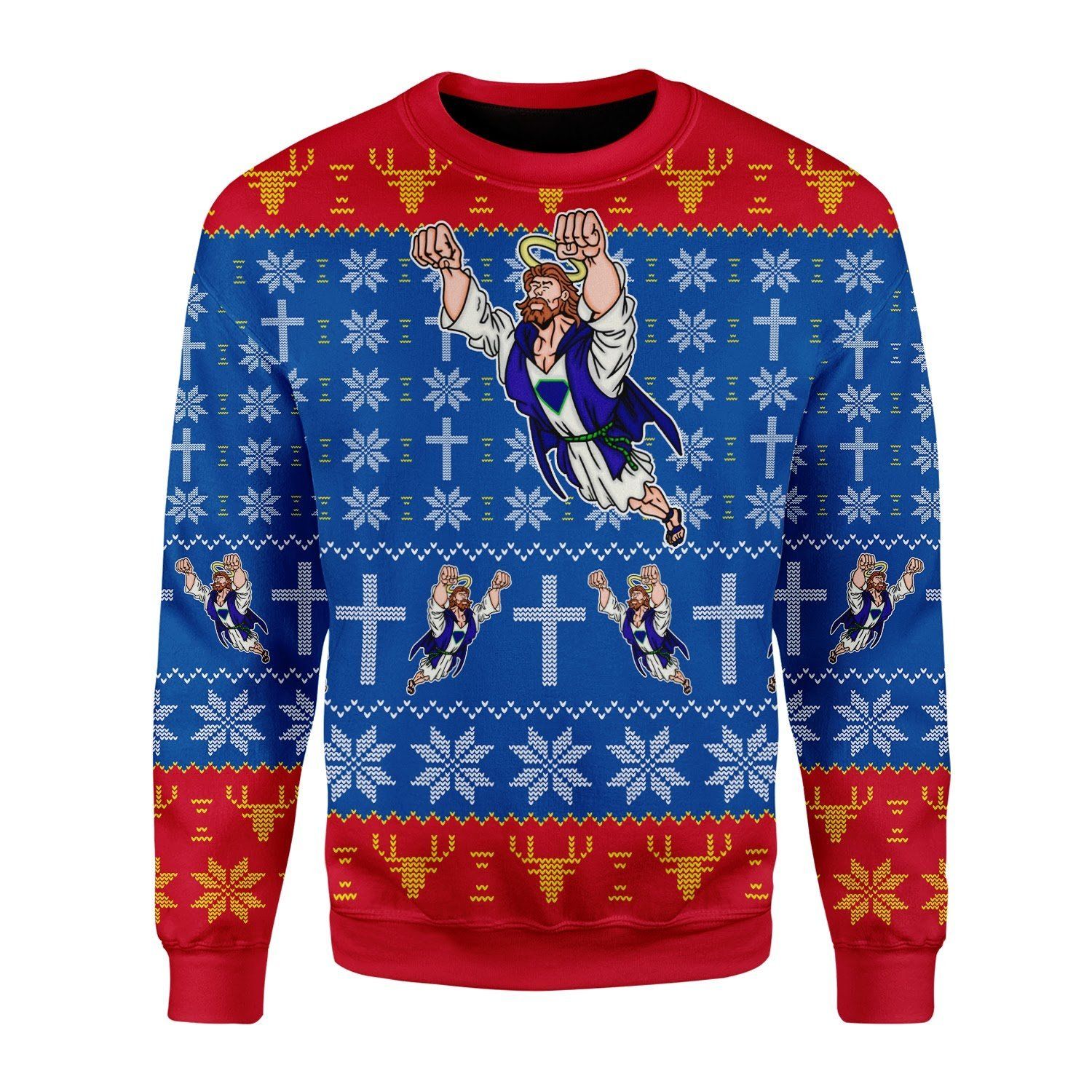 Super Jesus Ugly Christmas Sweater | For Men & Women | Adult | US3486- Best Christmas Gifts 2023