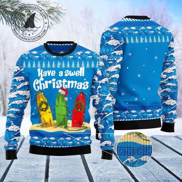 Surfer Swell Ugly Christmas Sweater | For Men & Women | Adult | US1314- Best Christmas Gifts 2023